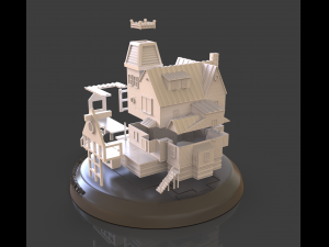 Beetlejuice House Diorama 3D Принт Модель