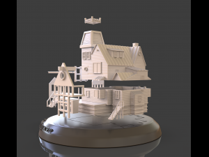 Beetlejuice House Diorama 3D Принт Модель