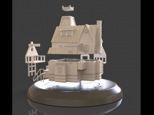 Beetlejuice House Diorama 3D Принт Модель