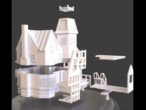 Beetlejuice House Diorama 3D Принт Модель