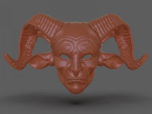 Pans Labyrinth Mask 3Dプリントモデル