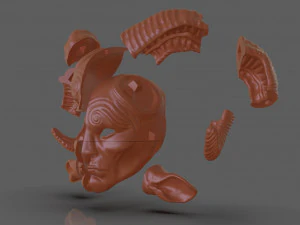 パンズラビリンスマスク 3Dプリントモデル