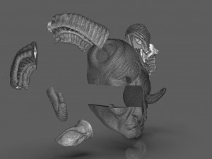Pans Labyrinth Mask 3Dプリントモデル