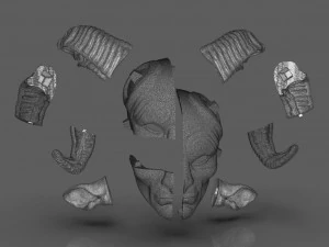 パンズラビリンスマスク 3Dプリントモデル