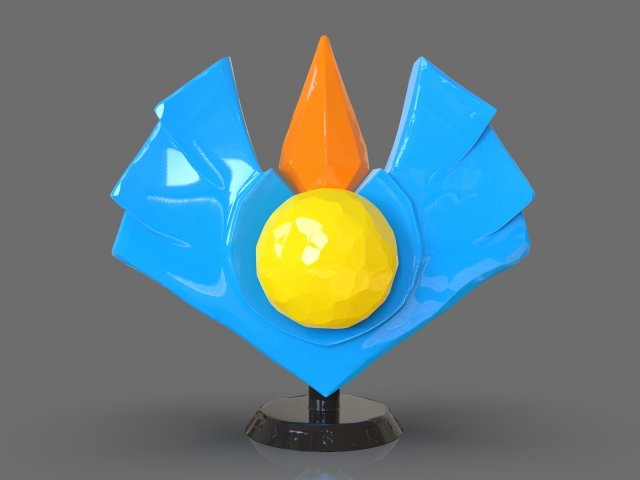 Magical Crystal 3D-printmodel .c4d .max .obj .3ds .fbx .stl .blend 