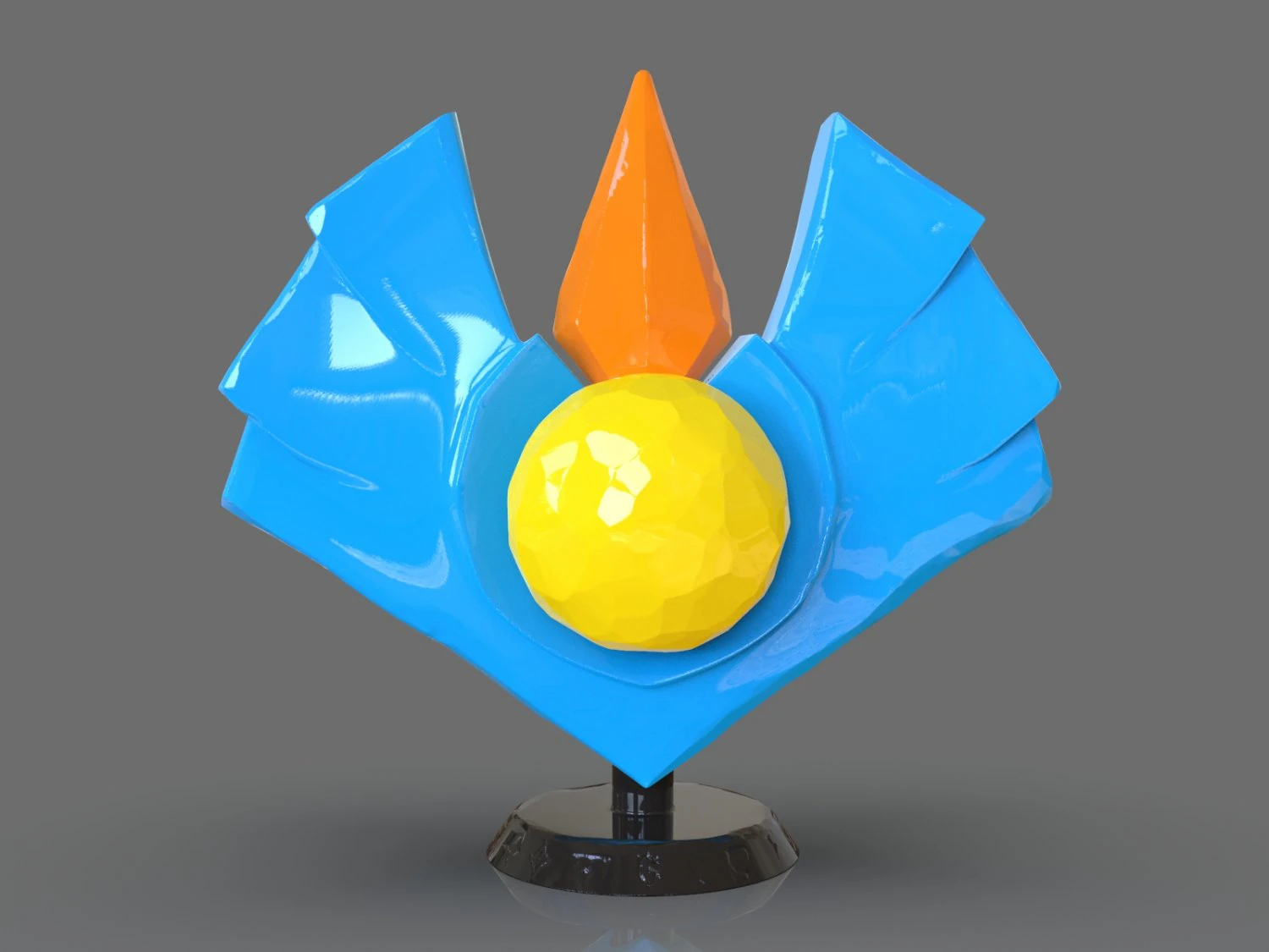 Magical Crystal 3D Print Model .c4d .max .obj .3ds .fbx .stl .blend 