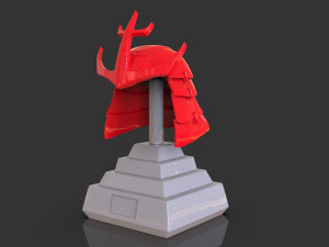 Samurai Helmet Model Cetak 3D