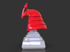 Samurai Helmet Model Cetak 3D