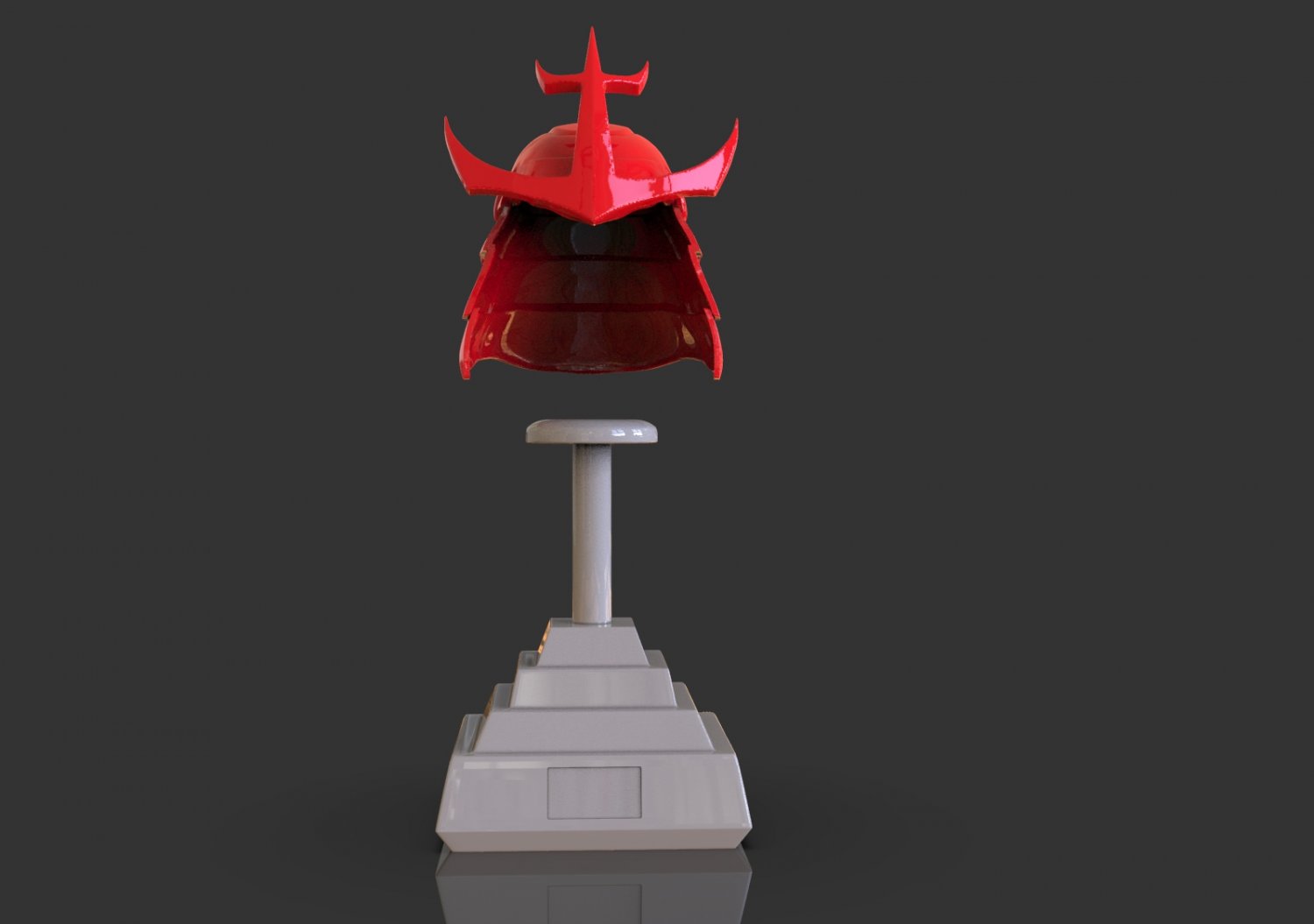 3D file Red Ninja Steel / Ninninger Helmet Cosplay STL 🥷・3D print design  to download・Cults