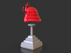 Samurai Helmet Model Cetak 3D