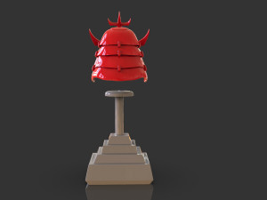 Samurai Helmet Model Cetak 3D