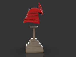 Samurai Helmet Model Cetak 3D