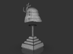 Samurai Helmet Model Cetak 3D