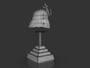 Samurai Helmet Model Cetak 3D