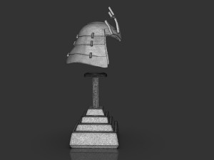 Samurai Helmet Model Cetak 3D