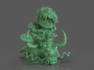 Chibi Luffy Nika 3D Print Model