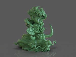 Chibi Luffy Nika 3D Print Model