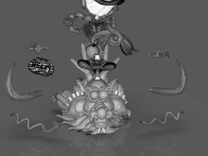 Chibi Luffy Nika 3D Print Model
