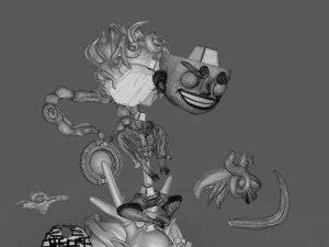 Chibi Luffy Nika 3D Print Model