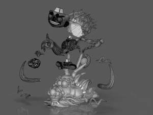 Chibi Luffy Nika 3D Print Model