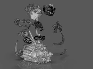 Chibi Luffy Nika 3D Print Model