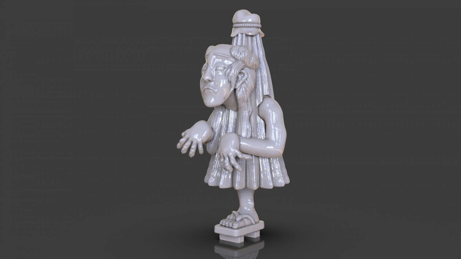 Kasa Obake Takaya 3D Print Model .c4d .max .obj .3ds .fbx .stl .blend 