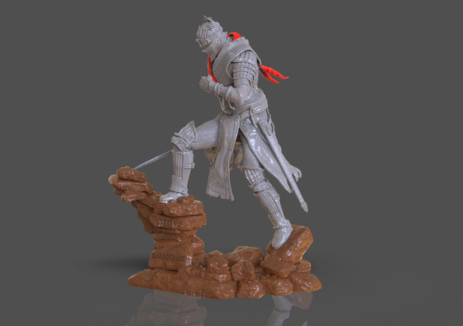 Dark Souls 3 Soul Of Cinder Sculpture 3D Print Model .c4d .max .obj .3ds .fbx .stl .blend 