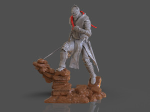 Dark Souls 3 Soul Of Cinder Sculpture 3D प्रिंट मॉडल