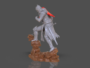 Dark Souls 3 Soul Of Cinder Sculpture 3D प्रिंट मॉडल