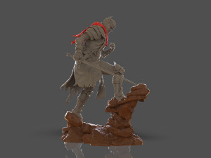 Dark Souls 3 Soul Of Cinder Sculpture 3D प्रिंट मॉडल