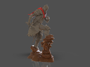 Dark Souls 3 Soul Of Cinder Sculpture 3D प्रिंट मॉडल