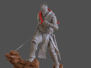 Dark Souls 3 Soul Of Cinder Sculpture 3D प्रिंट मॉडल