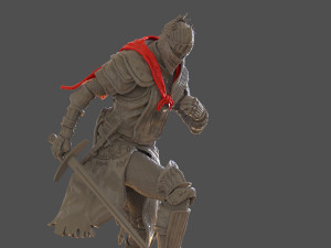 Dark Souls 3 Soul Of Cinder Sculpture 3D प्रिंट मॉडल