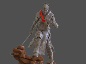 Dark Souls 3 Soul Of Cinder Sculpture 3D Print Model