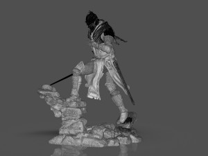 Dark Souls 3 Soul Of Cinder Sculpture 3D प्रिंट मॉडल