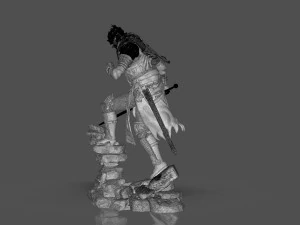 Dark Souls 3 Soul Of Cinder Sculpture 3D Print Model