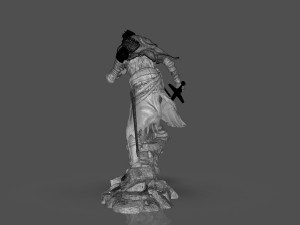 Dark Souls 3 Soul Of Cinder Sculpture 3D प्रिंट मॉडल