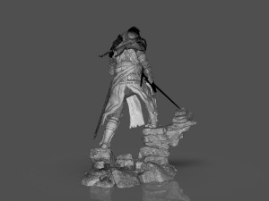 Dark Souls 3 Soul Of Cinder Sculpture 3D प्रिंट मॉडल