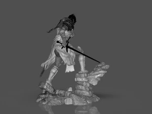 Dark Souls 3 Soul Of Cinder Sculpture 3D Print Model