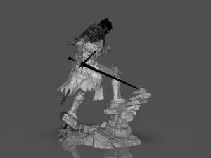 Dark Souls 3 Soul Of Cinder Sculpture 3D Print Model
