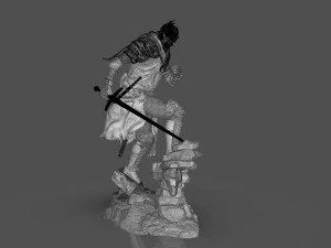 Dark Souls 3 Soul Of Cinder Sculpture 3D Print Model