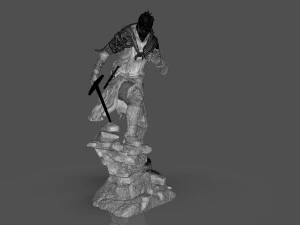 Dark Souls 3 Soul Of Cinder Sculpture 3D Print Model
