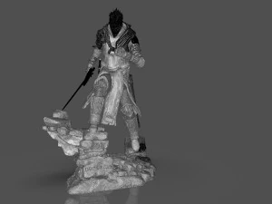Dark Souls 3 Soul Of Cinder Sculpture 3D Print Model