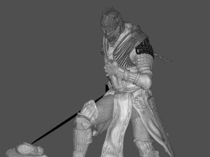 Dark Souls 3 Soul Of Cinder Sculpture 3D Print Model