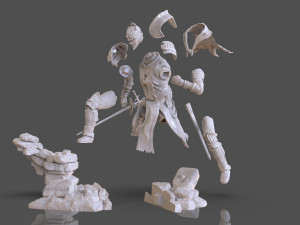 Dark Souls 3 Soul Of Cinder Sculpture 3D प्रिंट मॉडल