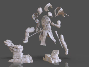 Dark Souls 3 Soul Of Cinder Sculpture 3D Print Model