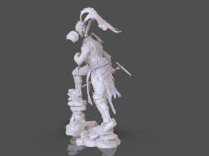 Dark Souls 3 Soul Of Cinder Sculpture 3D प्रिंट मॉडल