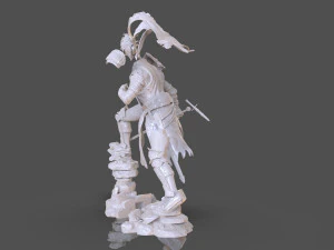 Dark Souls 3 Soul Of Cinder Sculpture 3D Print Model