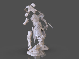 Dark Souls 3 Soul Of Cinder Sculpture 3D प्रिंट मॉडल