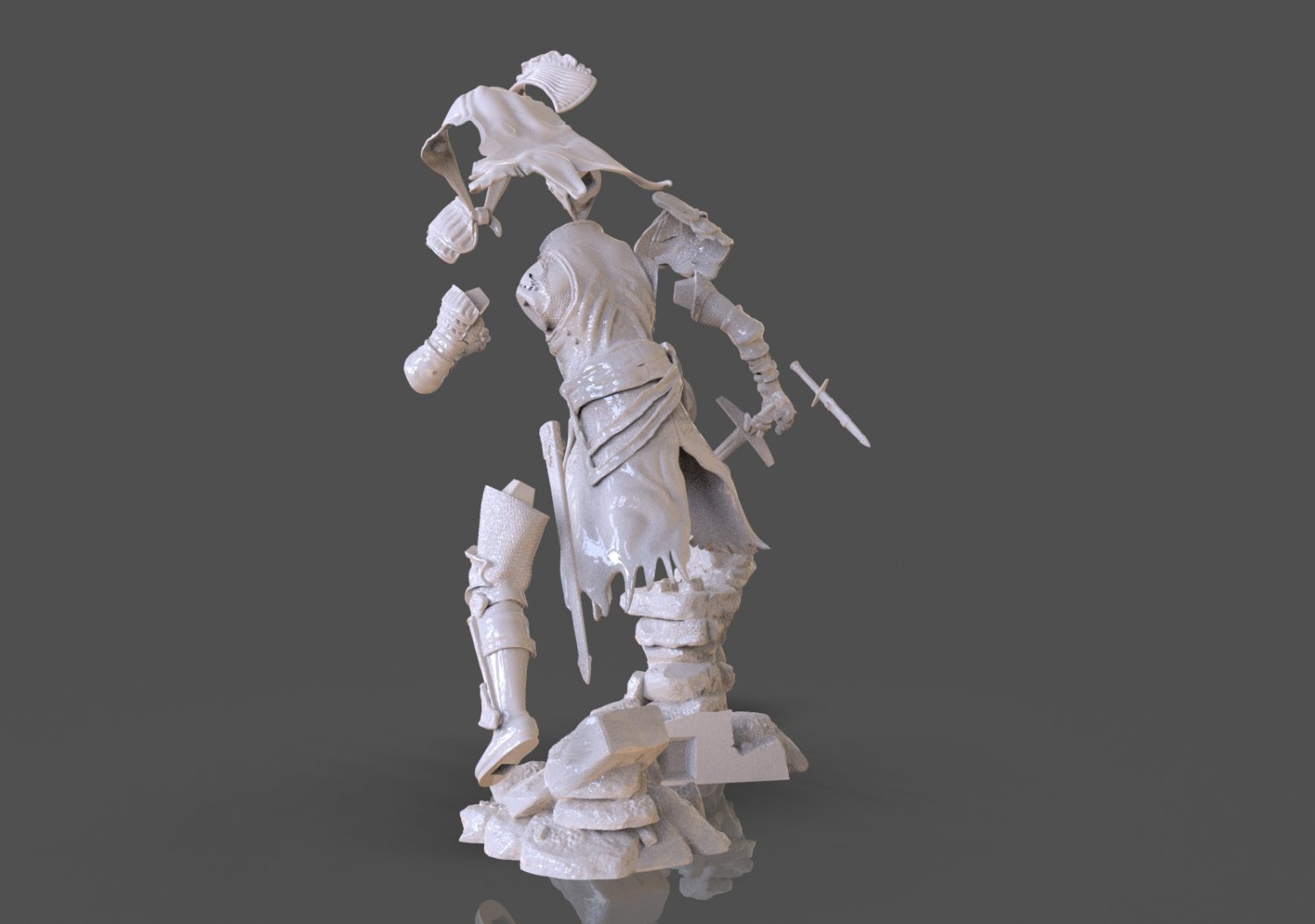 mephiles the dark sonic x 3D Print Model in Figurines 3DExport